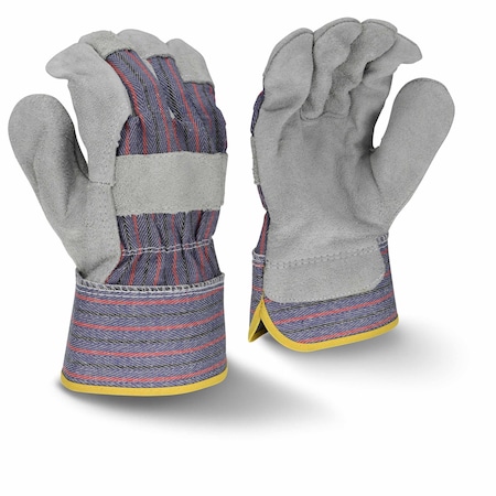 Radians Leather Glove, Leather, Gray, L, 1 PR RWG3200L